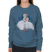 Sidney Maurer Original Portrait Of Marilyn Monroe White Dress Womens Sweatshirt - Womens Sweatshirt