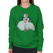 Sidney Maurer Original Portrait Of Marilyn Monroe White Dress Womens Sweatshirt - Womens Sweatshirt