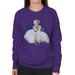 Sidney Maurer Original Portrait Of Marilyn Monroe White Dress Womens Sweatshirt - Womens Sweatshirt