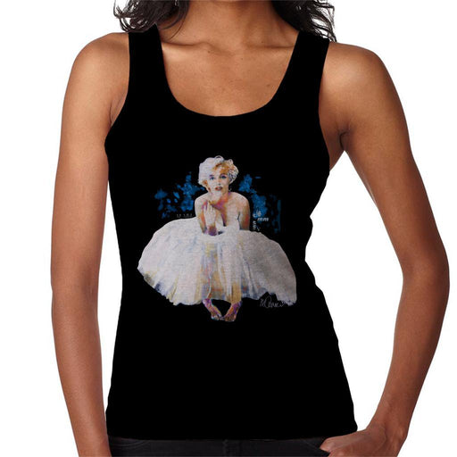 Sidney Maurer Original Portrait Of Marilyn Monroe White Dress Womens Vest - Womens Vest