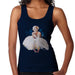 Sidney Maurer Original Portrait Of Marilyn Monroe White Dress Womens Vest - Small / Navy Blue - Womens Vest