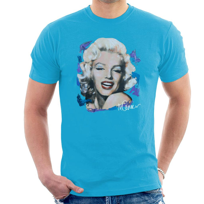 Sidney Maurer Original Portrait Of Marilyn Monroe Red Lips Men's T-Shirt
