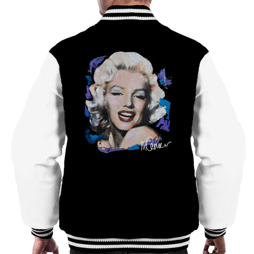 Sidney Maurer Original Portrait Of Marilyn Monroe Red Lips Men's Varsity Jacket