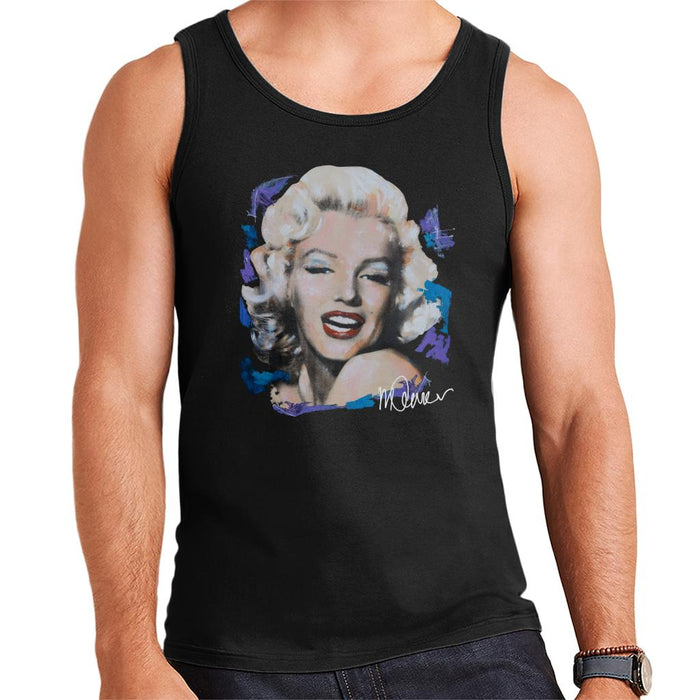 Sidney Maurer Original Portrait Of Marilyn Monroe Red Lips Men's Vest