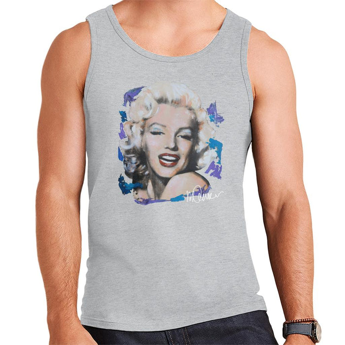 Sidney Maurer Original Portrait Of Marilyn Monroe Red Lips Men's Vest