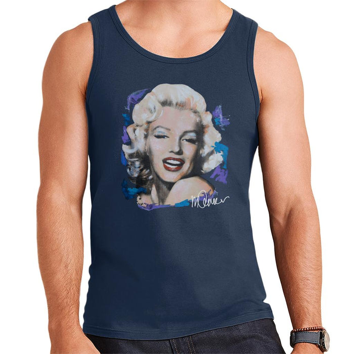Sidney Maurer Original Portrait Of Marilyn Monroe Red Lips Men's Vest