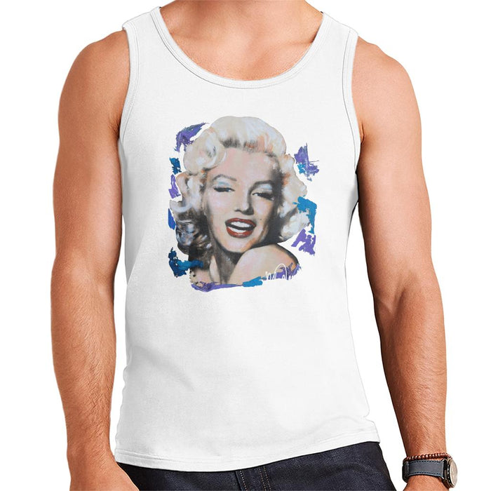 Sidney Maurer Original Portrait Of Marilyn Monroe Red Lips Men's Vest
