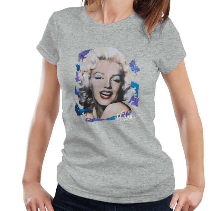 Sidney Maurer Original Portrait Of Marilyn Monroe Red Lips Women's T-Shirt