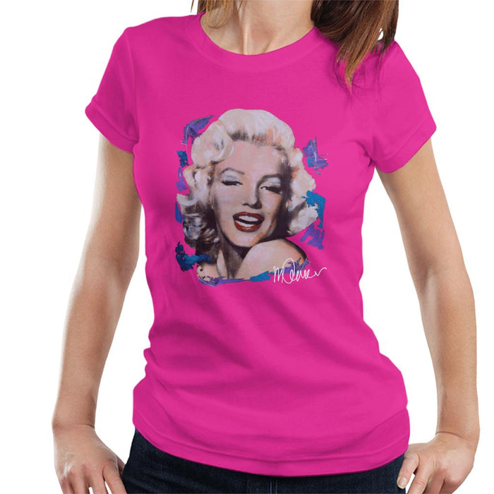 Sidney Maurer Original Portrait Of Marilyn Monroe Red Lips Women's T-Shirt