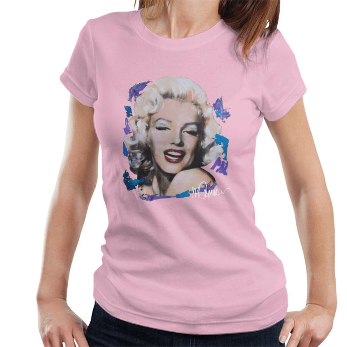 Sidney Maurer Original Portrait Of Marilyn Monroe Red Lips Women's T-Shirt