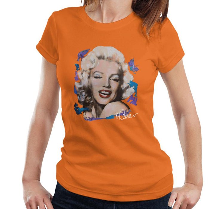 Sidney Maurer Original Portrait Of Marilyn Monroe Red Lips Women's T-Shirt