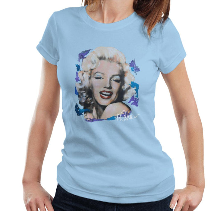 Sidney Maurer Original Portrait Of Marilyn Monroe Red Lips Women's T-Shirt
