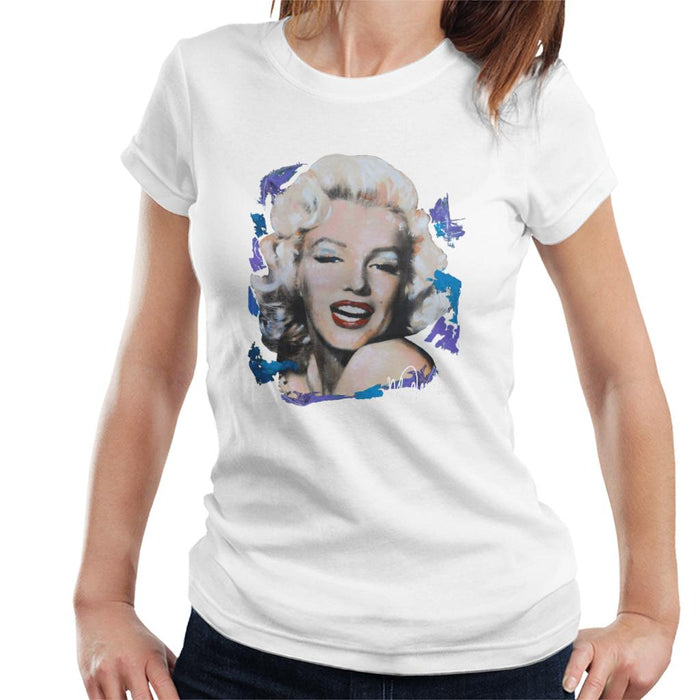 Sidney Maurer Original Portrait Of Marilyn Monroe Red Lips Women's T-Shirt