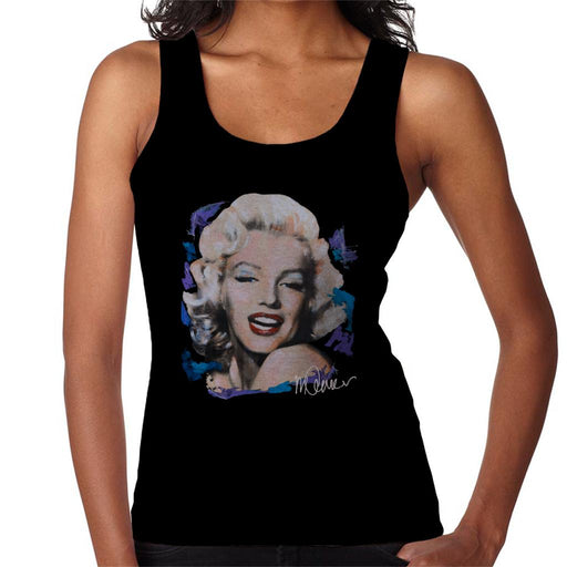 Sidney Maurer Original Portrait Of Marilyn Monroe Red Lips Women's Vest