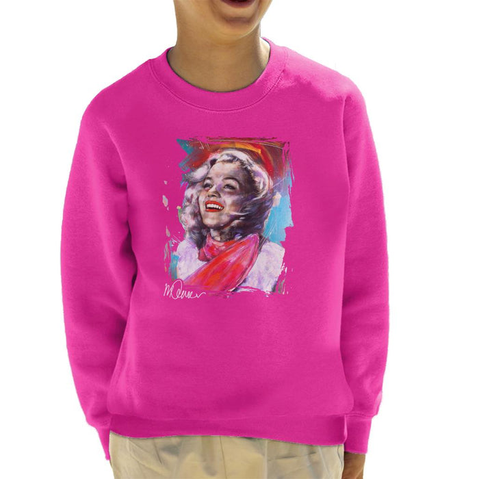 Sidney Maurer Original Portrait Of Marilyn Monroe Scarf Kid's Sweatshirt