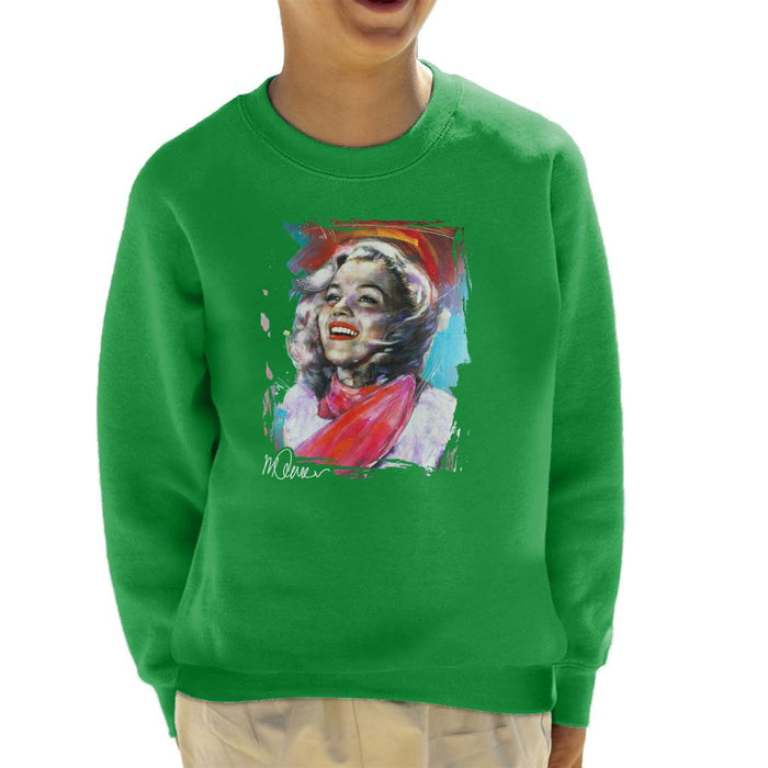 Sidney Maurer Original Portrait Of Marilyn Monroe Scarf Kid's Sweatshirt