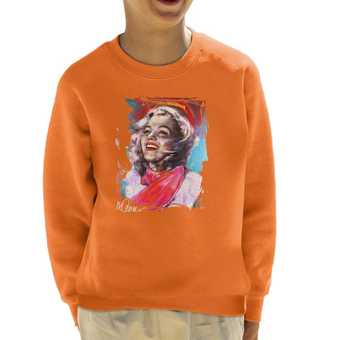 Sidney Maurer Original Portrait Of Marilyn Monroe Scarf Kid's Sweatshirt
