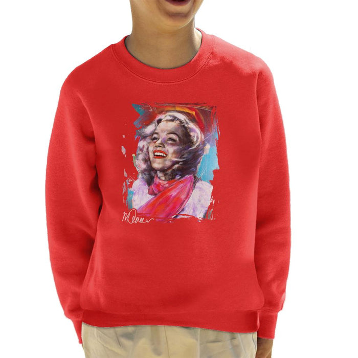 Sidney Maurer Original Portrait Of Marilyn Monroe Scarf Kid's Sweatshirt