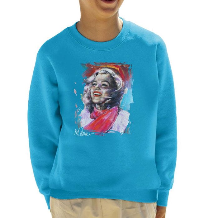 Sidney Maurer Original Portrait Of Marilyn Monroe Scarf Kid's Sweatshirt