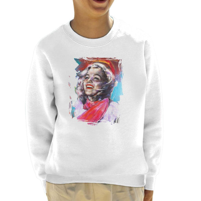Sidney Maurer Original Portrait Of Marilyn Monroe Scarf Kid's Sweatshirt