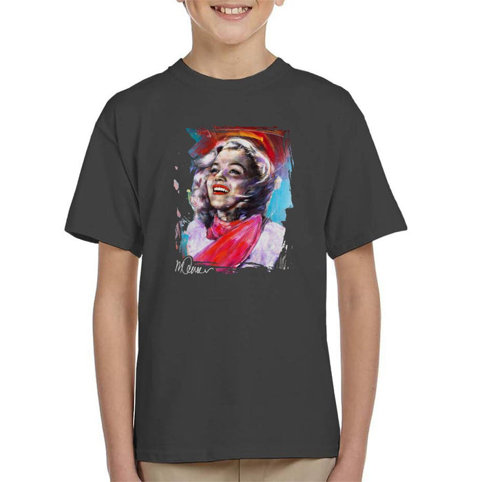 Sidney Maurer Original Portrait Of Marilyn Monroe Scarf Kid's T-Shirt