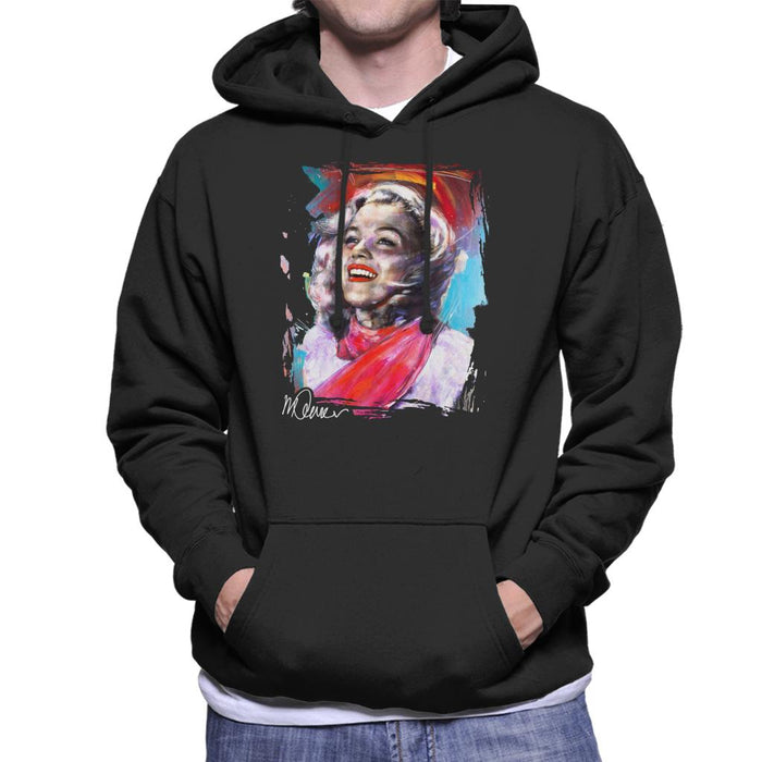 Sidney Maurer Original Portrait Of Marilyn Monroe Scarf Men's Hooded Sweatshirt