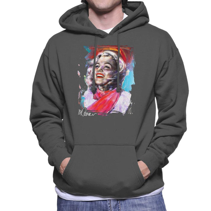 Sidney Maurer Original Portrait Of Marilyn Monroe Scarf Men's Hooded Sweatshirt