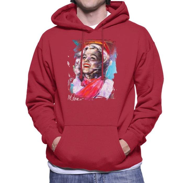 Sidney Maurer Original Portrait Of Marilyn Monroe Scarf Men's Hooded Sweatshirt