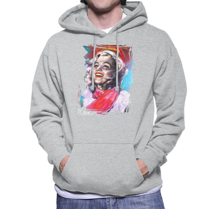 Sidney Maurer Original Portrait Of Marilyn Monroe Scarf Men's Hooded Sweatshirt