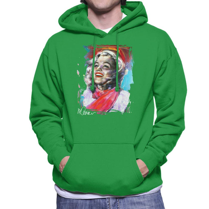 Sidney Maurer Original Portrait Of Marilyn Monroe Scarf Men's Hooded Sweatshirt