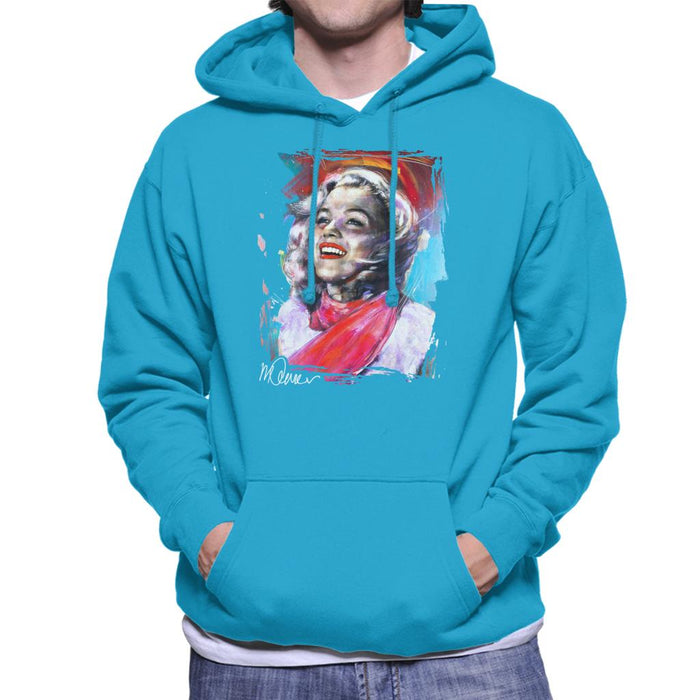 Sidney Maurer Original Portrait Of Marilyn Monroe Scarf Men's Hooded Sweatshirt