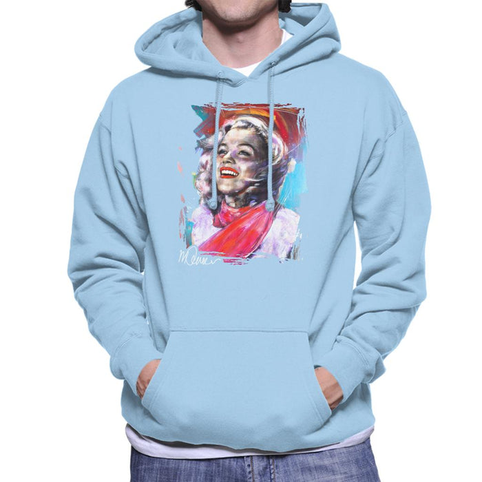 Sidney Maurer Original Portrait Of Marilyn Monroe Scarf Men's Hooded Sweatshirt