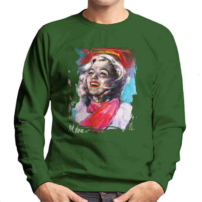 Sidney Maurer Original Portrait Of Marilyn Monroe Scarf Men's Sweatshirt