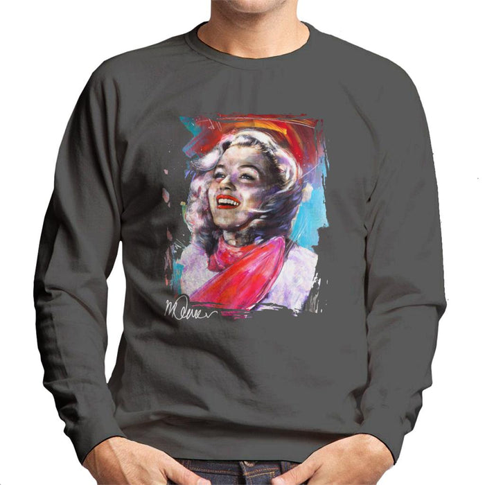 Sidney Maurer Original Portrait Of Marilyn Monroe Scarf Men's Sweatshirt
