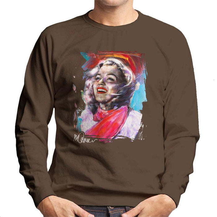 Sidney Maurer Original Portrait Of Marilyn Monroe Scarf Men's Sweatshirt