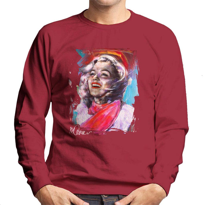 Sidney Maurer Original Portrait Of Marilyn Monroe Scarf Men's Sweatshirt
