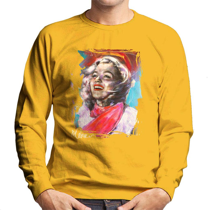 Sidney Maurer Original Portrait Of Marilyn Monroe Scarf Men's Sweatshirt