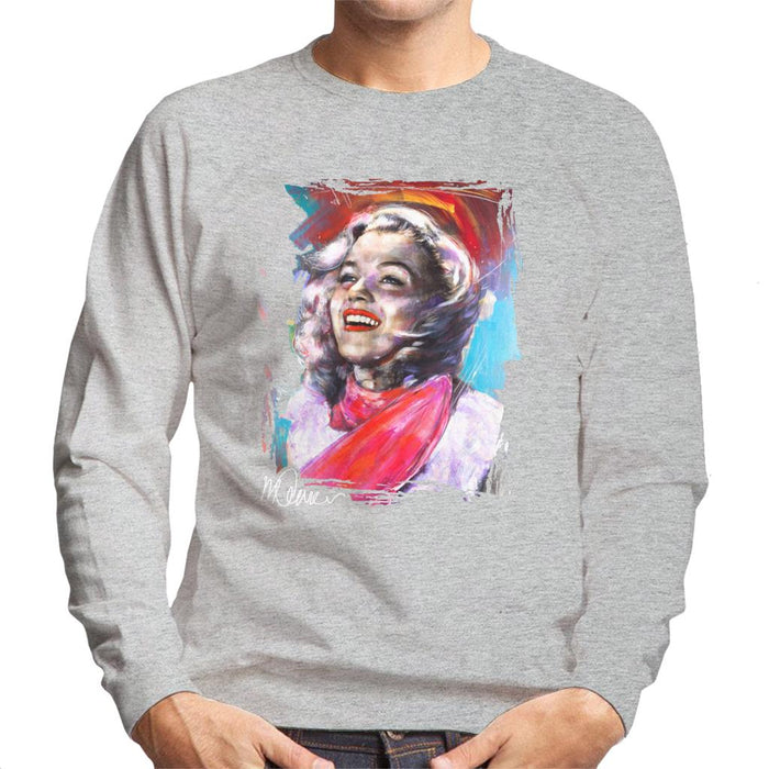 Sidney Maurer Original Portrait Of Marilyn Monroe Scarf Men's Sweatshirt