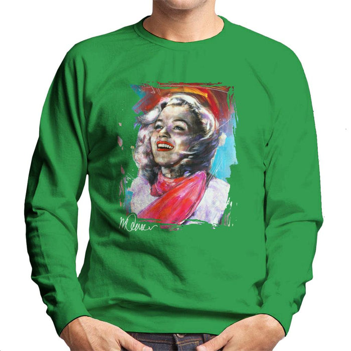 Sidney Maurer Original Portrait Of Marilyn Monroe Scarf Men's Sweatshirt