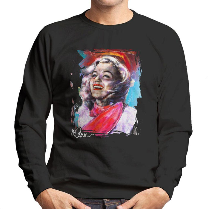 Sidney Maurer Original Portrait Of Marilyn Monroe Scarf Men's Sweatshirt