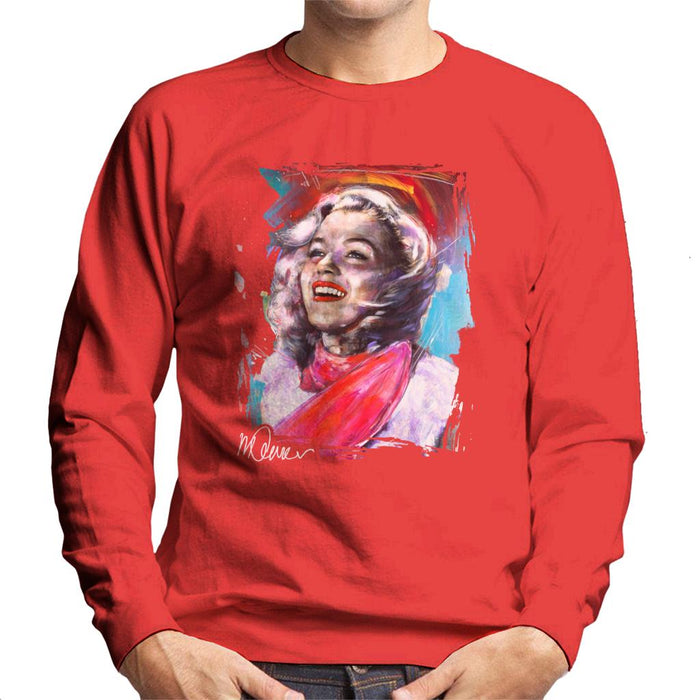 Sidney Maurer Original Portrait Of Marilyn Monroe Scarf Men's Sweatshirt