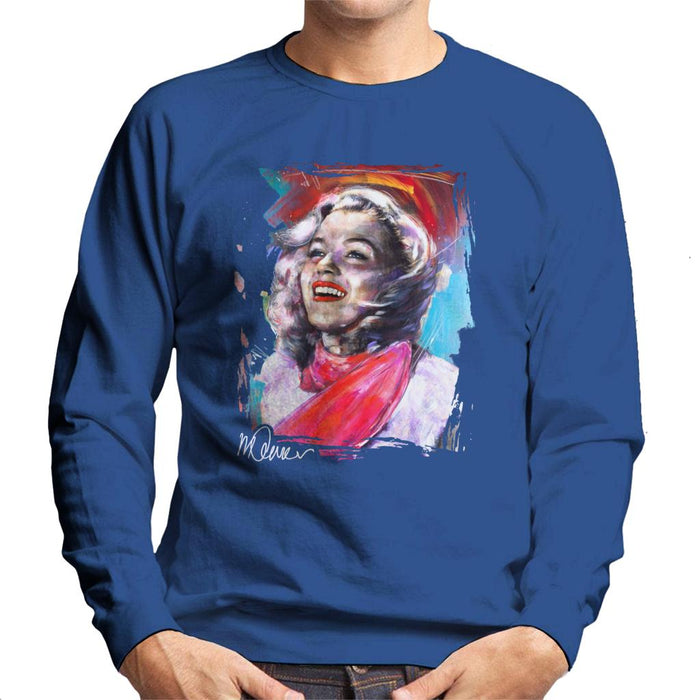 Sidney Maurer Original Portrait Of Marilyn Monroe Scarf Men's Sweatshirt