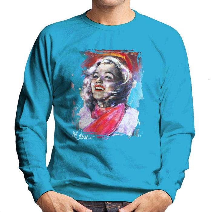 Sidney Maurer Original Portrait Of Marilyn Monroe Scarf Men's Sweatshirt