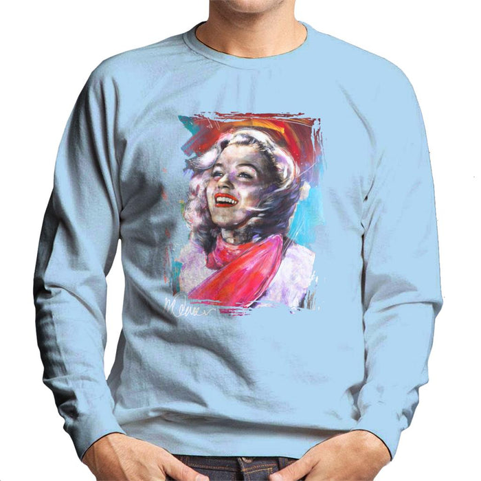 Sidney Maurer Original Portrait Of Marilyn Monroe Scarf Men's Sweatshirt