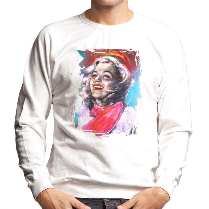Sidney Maurer Original Portrait Of Marilyn Monroe Scarf Men's Sweatshirt