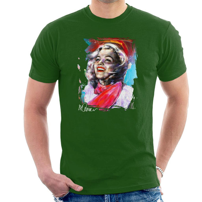 Sidney Maurer Original Portrait Of Marilyn Monroe Scarf Men's T-Shirt