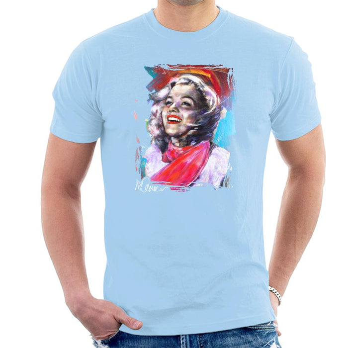 Sidney Maurer Original Portrait Of Marilyn Monroe Scarf Men's T-Shirt