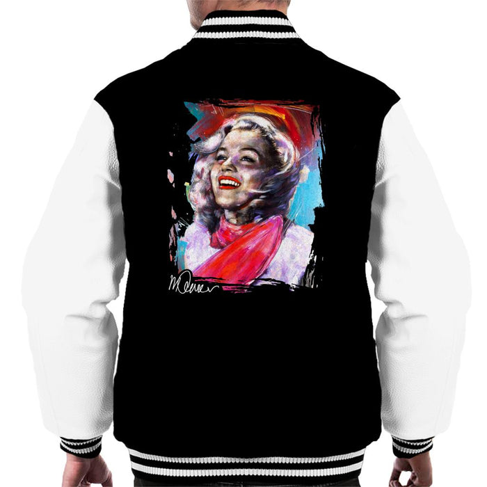 Sidney Maurer Original Portrait Of Marilyn Monroe Scarf Men's Varsity Jacket