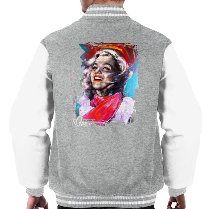 Sidney Maurer Original Portrait Of Marilyn Monroe Scarf Men's Varsity Jacket