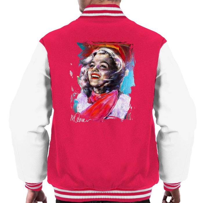 Sidney Maurer Original Portrait Of Marilyn Monroe Scarf Men's Varsity Jacket